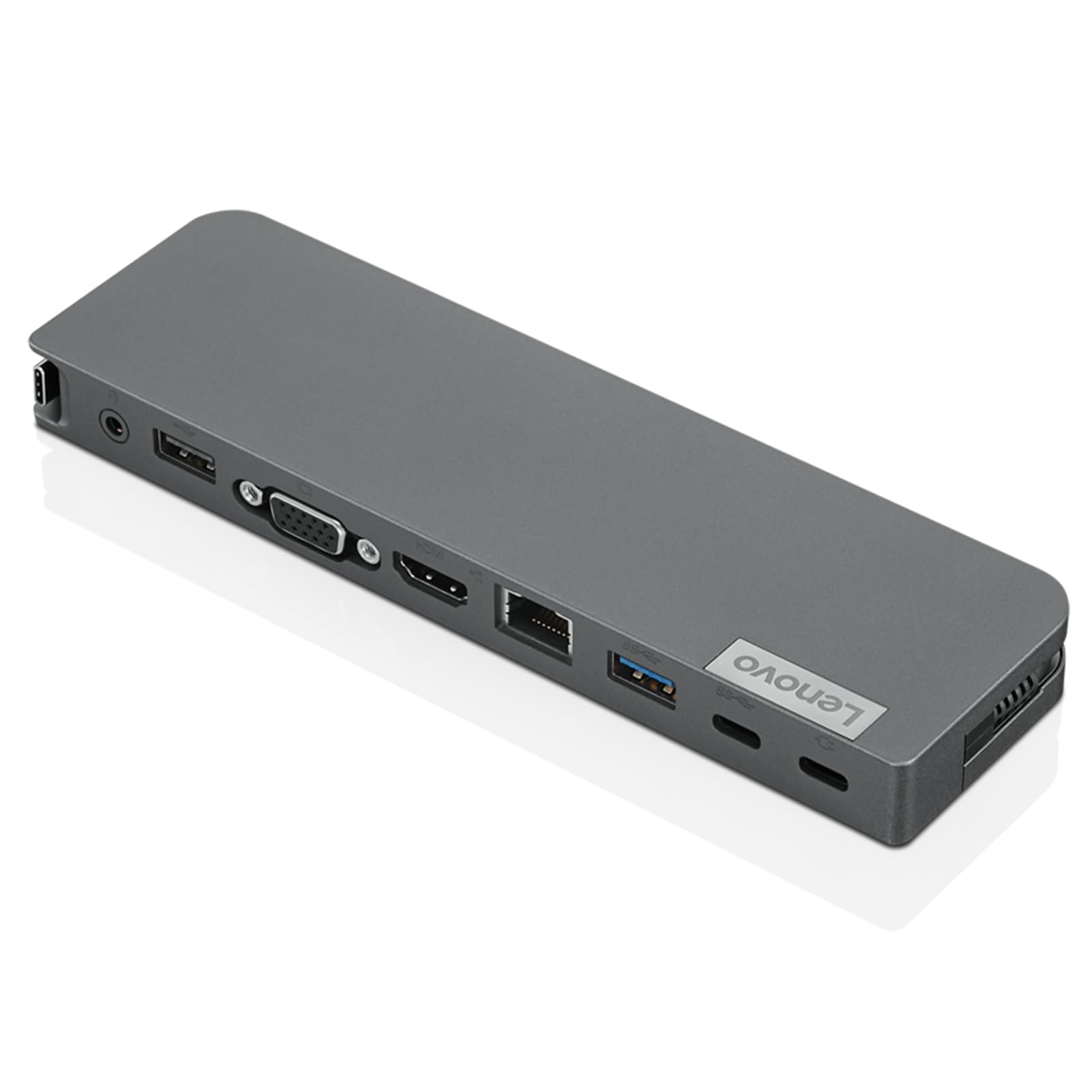 Lenovo 7-in-1 Portable USB-C Mini Dock - HDMI & VGA, 45W Charging, Compatible with Lenovo, Apple & USB-C Laptops, G0A70065US