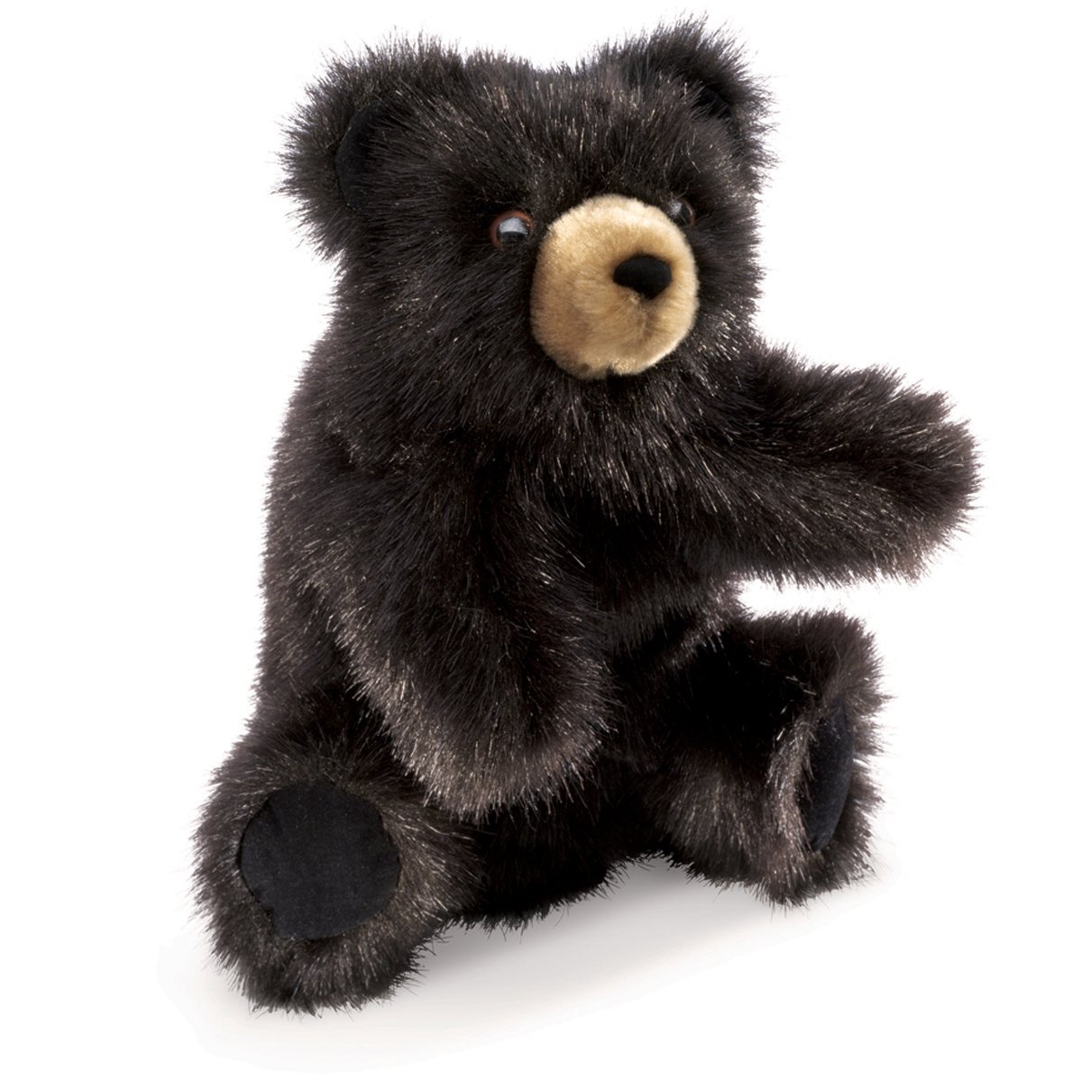 Folkmanis Baby Black Bear Hand Puppet for Interactive Play and Imaginative Fun 1 EA