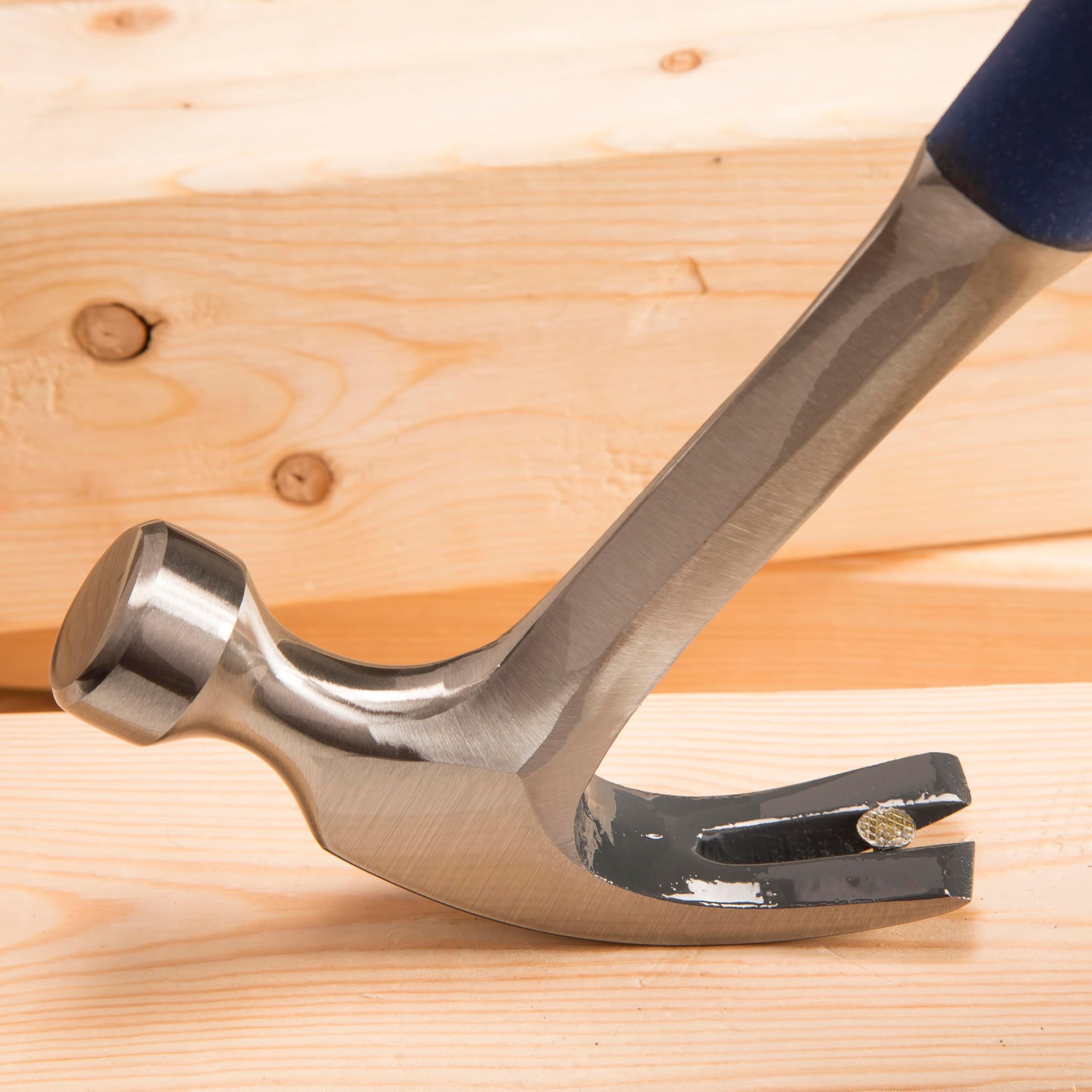 Estwing E3-16C 16 oz Curved Claw Hammer Smooth Face Shock Reduction Grip for Durable Performance - View 6 of 6