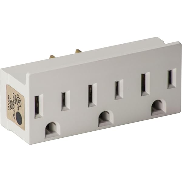 Leviton Leviton 697-W Triple Outlet Adapter: 15 Amp, 125 Volt, White - Power Up Your Devices!