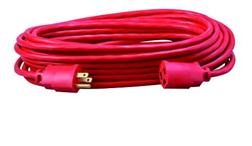 Southwire Southwire 2408SW8804 14/3 SJTW 50' Waterproof Outdoor Extension Cord - Durable Red Vinyl