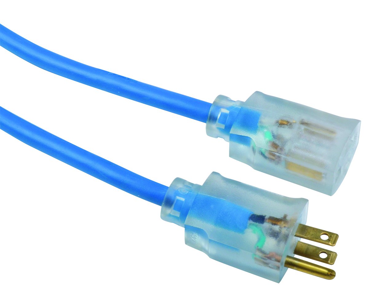 Southwire Southwire Coldflex 50Ft Light Duty Extension Cord 16 Gauge 3 Conductor Cold Weather Blue 2368SW8806 - View 2 of 4