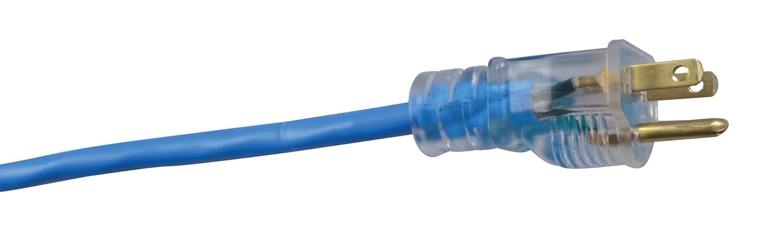 Southwire Southwire Coldflex 50Ft Light Duty Extension Cord 16 Gauge 3 Conductor Cold Weather Blue 2368SW8806 - View 4 of 4