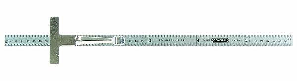 General Tools General Tools 301/1 6-Inch Flex Precision Stainless Steel Rule - Chrome Measuring Tool