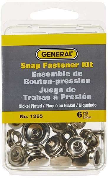 General Tools General Tools 1265 Snap Fastener Kit: 6 Durable Fasteners for Easy Repairs - View 3 of 4