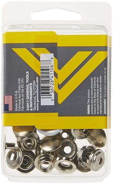 General Tools General Tools 1265 Snap Fastener Kit: 6 Durable Fasteners for Easy Repairs - View 4 of 4