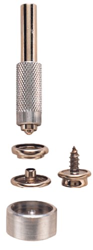 General Tools 1267 Screw Snap Fastener Kit - 6 Silver Fasteners for Easy Repairs