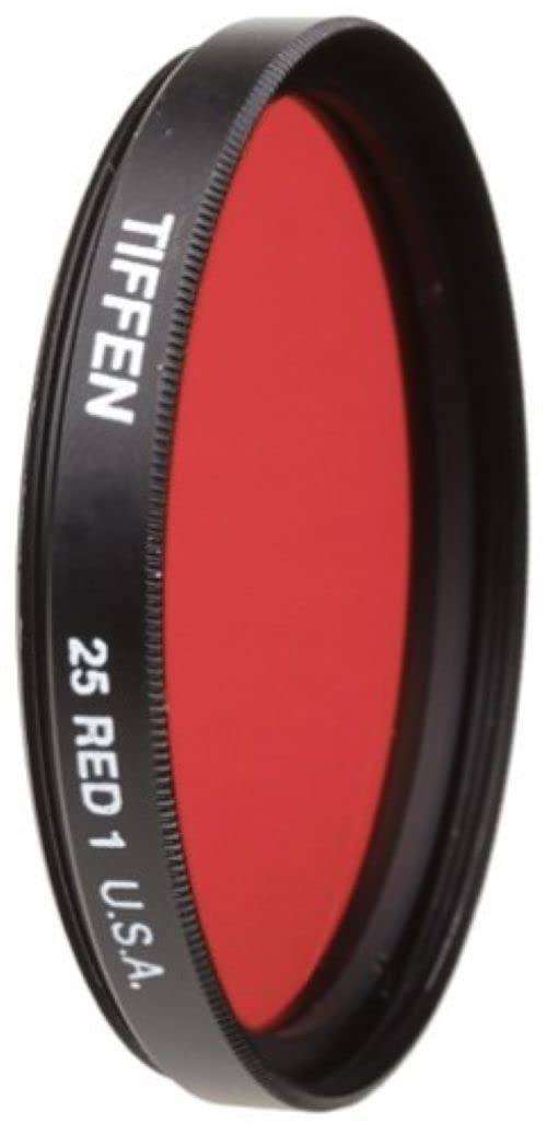 Tiffen 49mm Red 25 Filter for Enhanced Photography Color and Contrast
