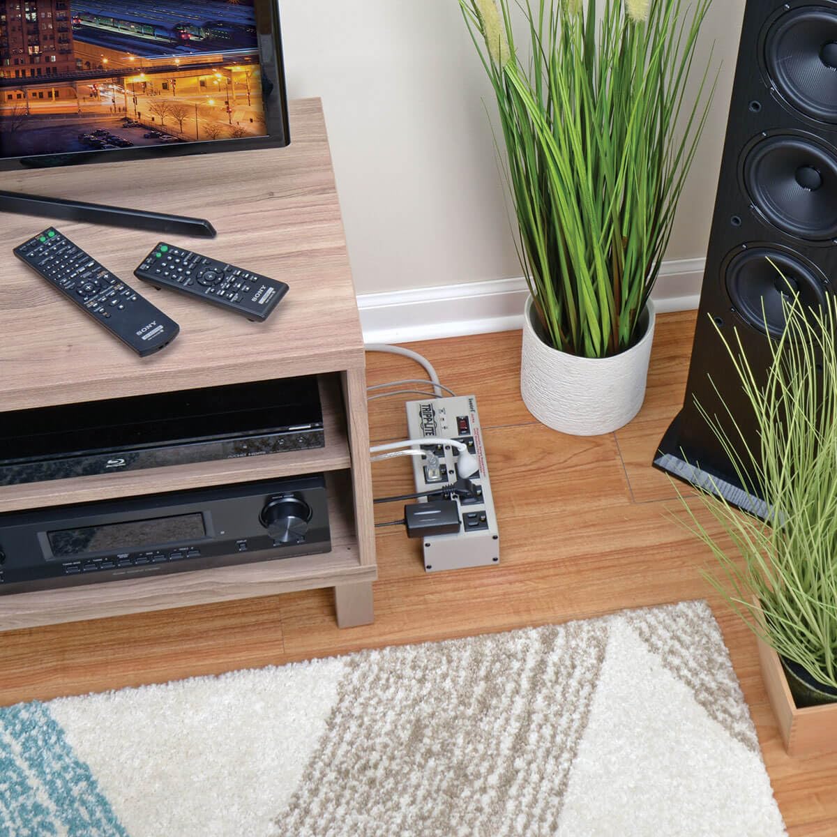 Tripp Lite Isobar 8 Outlet Surge Protector Power Strip with 12ft Cord Right Angled Plug and Lifetime Warranty - View 3 of 8