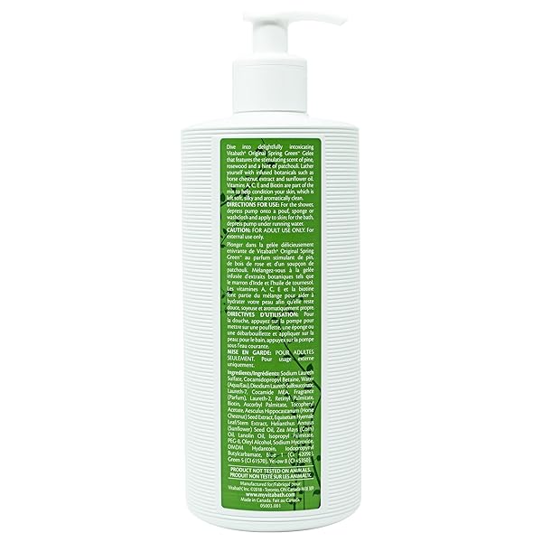 Vitabath Vitabath Original Spring Green Moisturizing Bath and Shower Gel Hydrating Body Cleanser and Foaming Gelee 21 oz for Skin Rejuvenation - View 11 of 11
