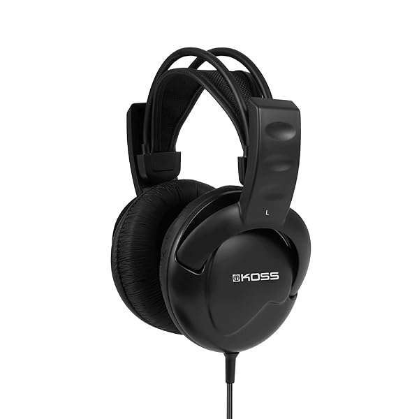 Koss Buy Koss UR20 Over-Ear Headphones with Flexible Sling Headband - Comfortable Black Design - View 2 of 2
