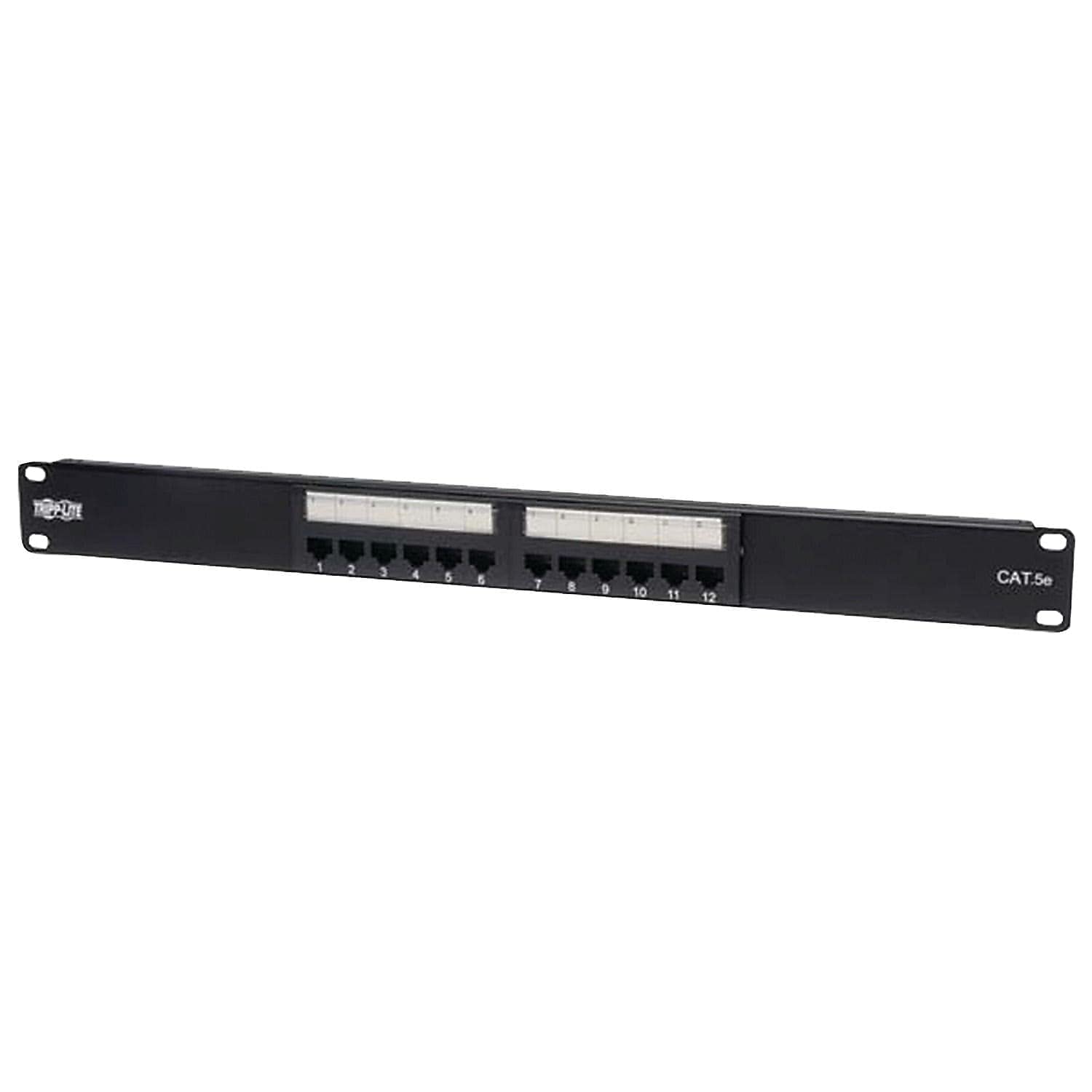 Tripp Lite 12-Port 1U Rackmount Cat5e Patch Panel 568B - RJ45 Ethernet N052-012 for Efficient Networking