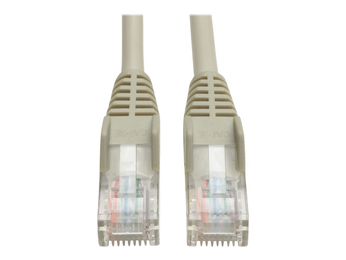 Tripp Lite Cat5e 350MHz Snagless Patch Cable 100ft - Gray RJ45 Ethernet Cable for Fast Networking