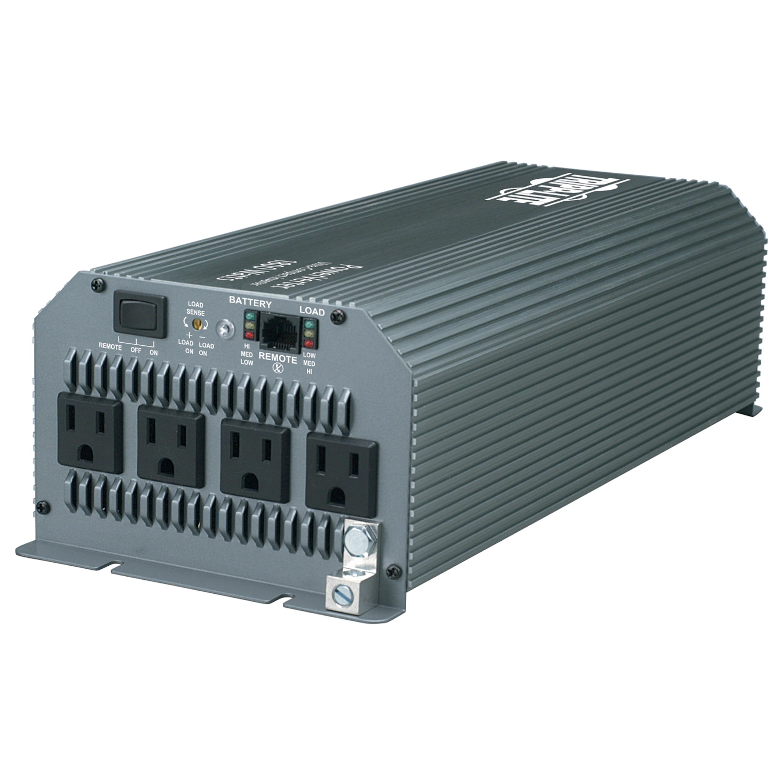 Tripp Lite 1800W Power Inverter: Compact 12VDC to 120V for RVs, Trucks & Emergency Vehicles - 4 Outlets (PV1800HF)