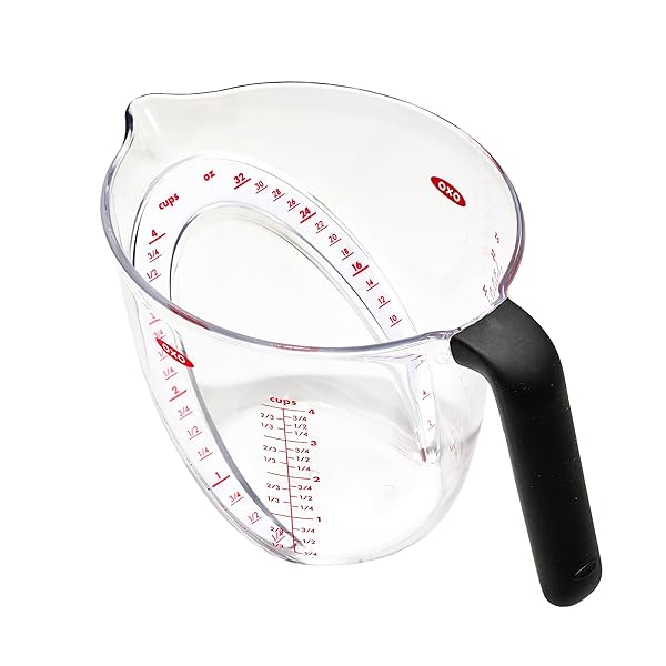 OXO OXO Good Grips 4-Cup Angled Measuring Cup: Accurate Measurements & Easy Pouring