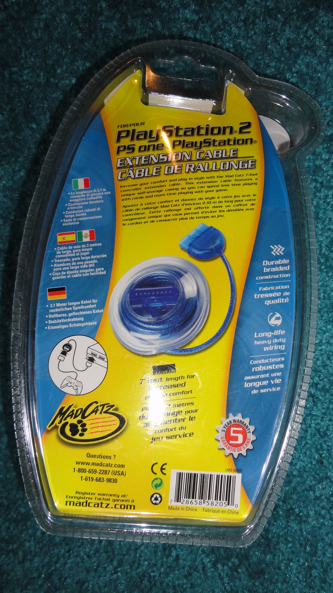 MADCATZ 58205 Color Extension Cable for Enhanced Connectivity and Performance - View 2 of 2