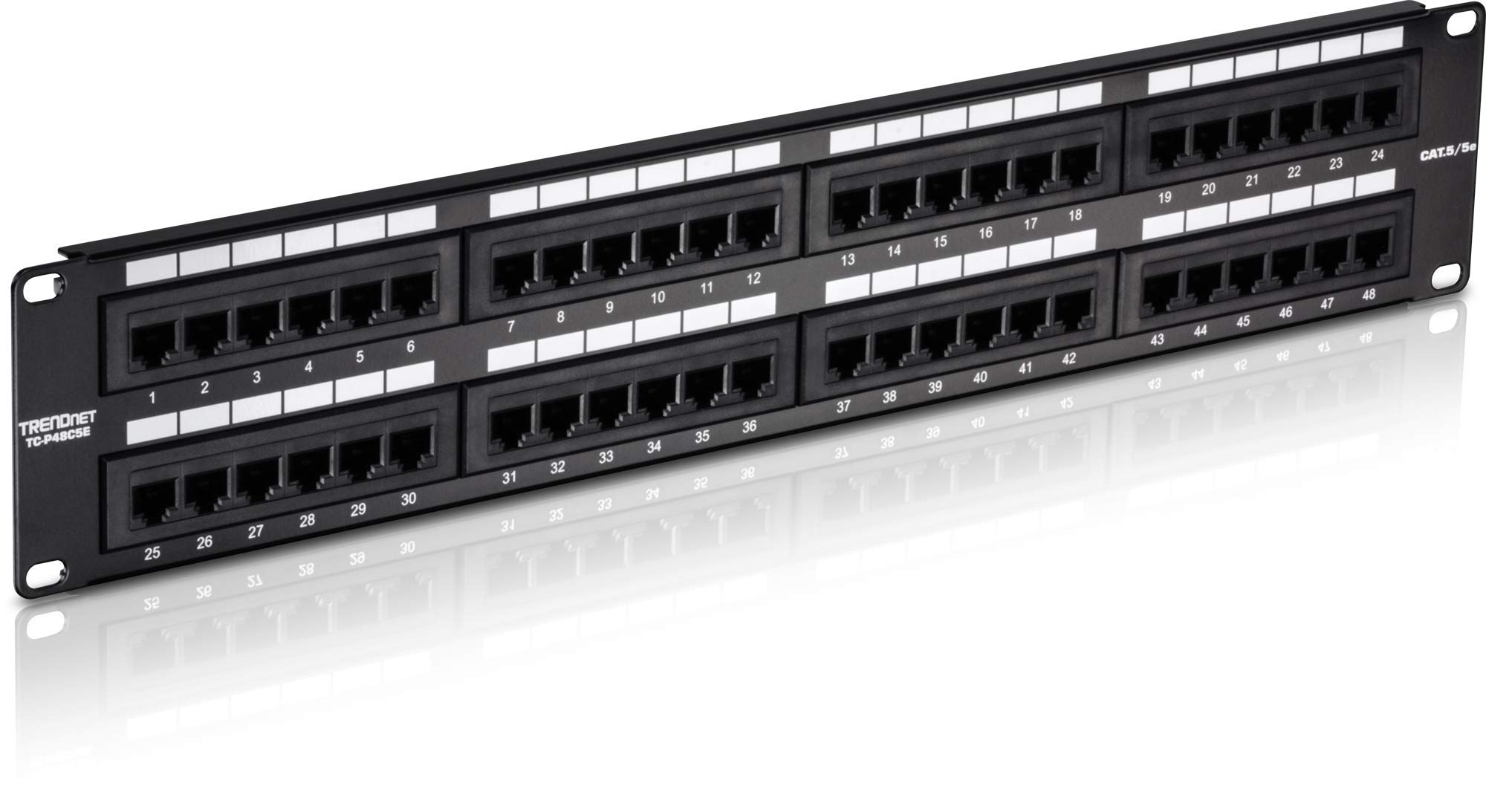 TRENDnet 48-Port Cat6 Patch Panel: Rackmount Ethernet Solution for Fast & Gigabit Applications