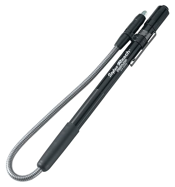 Streamlight Streamlight 65618 Stylus 11-Lumen Pen Light with 7-Inch Flexible Extension Cable - Compact & Versatile Black Flashlight
