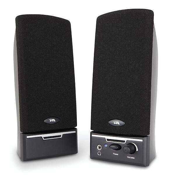 Cyber Acoustics Cyber Acoustics CA-2014 Computer Speakers, Full Stereo Sound, Convenient Controls, Easy Setup