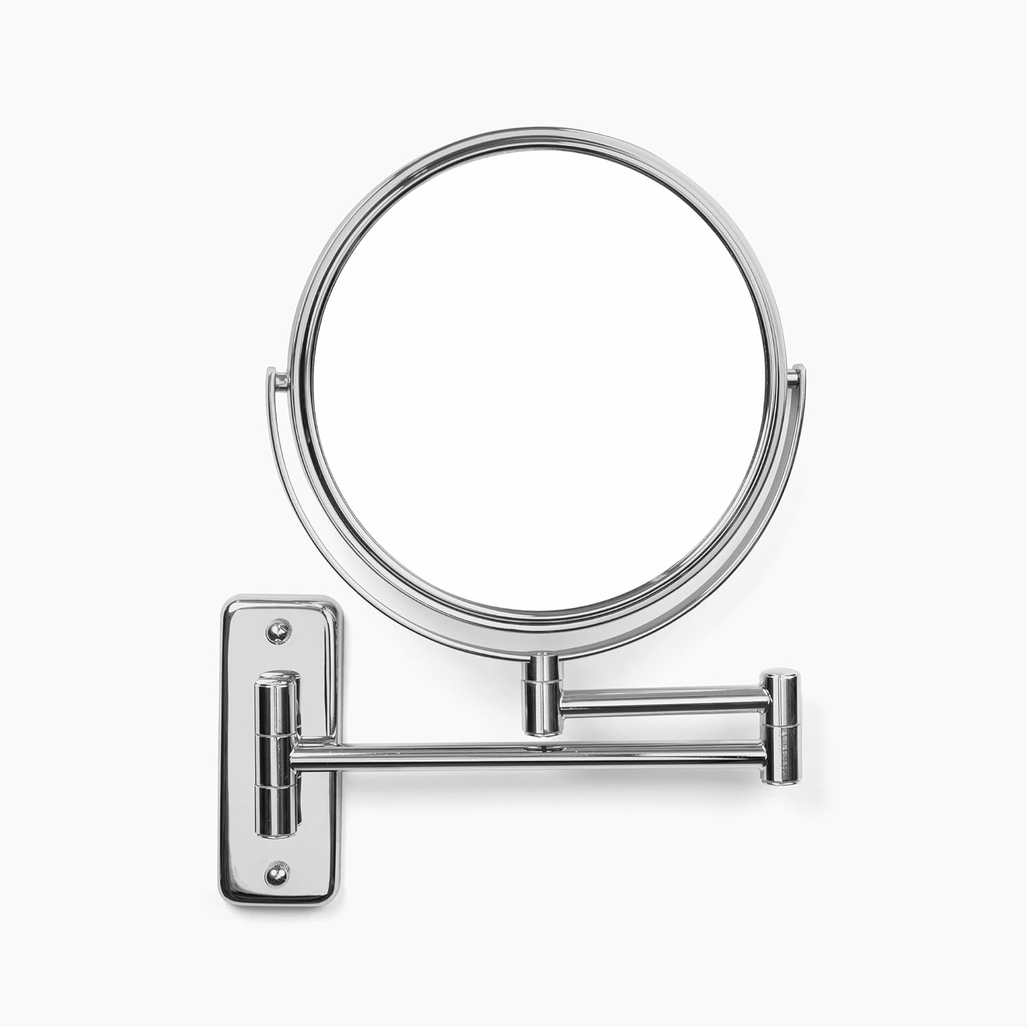 JERDON JERDON Two-Sided Wall Mounted Makeup Mirror 5X Magnification 8 Inch Chrome Finish Model JP7506CF - View 2 of 8