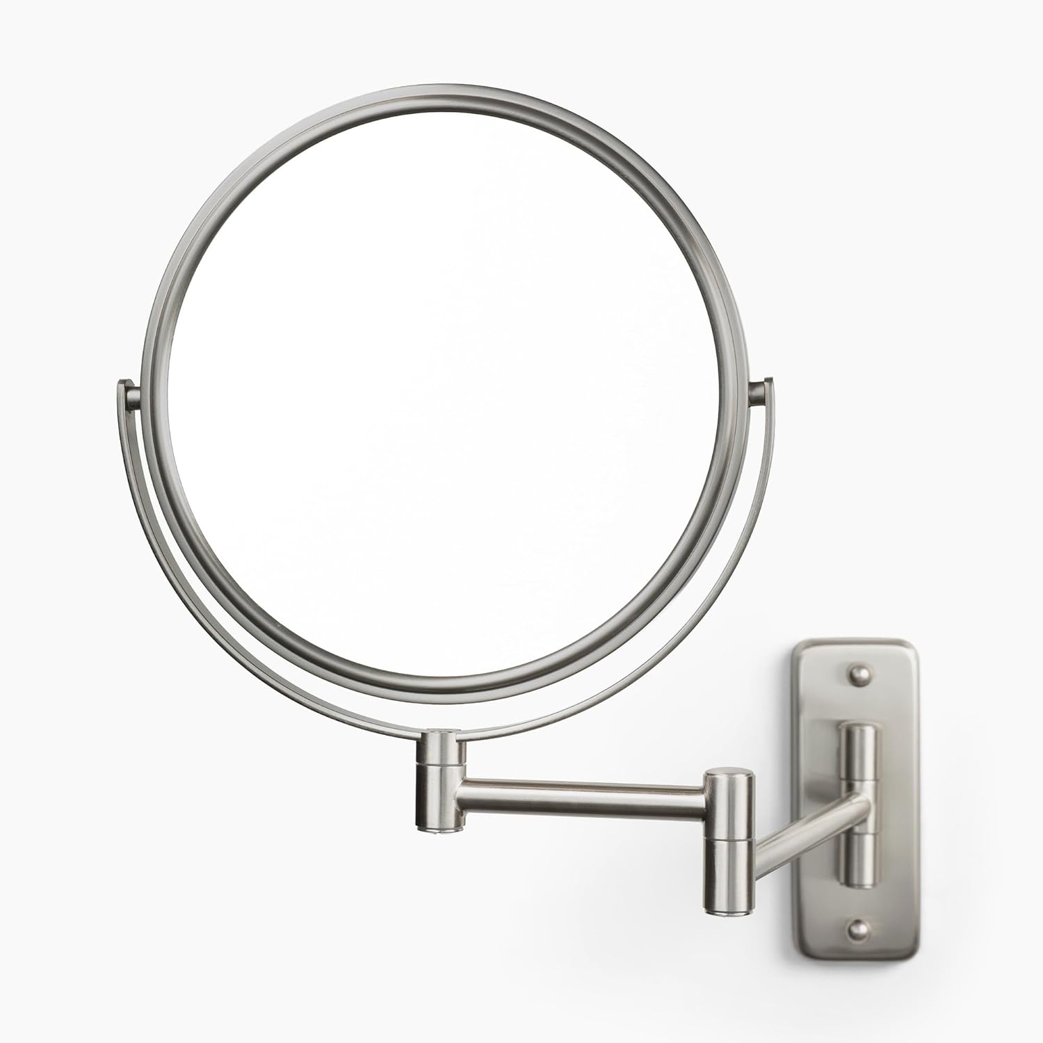 JERDON JERDON Two-Sided Wall Mounted Makeup Mirror 5X Magnification 8 Inch Chrome Finish Model JP7506CF - View 8 of 8