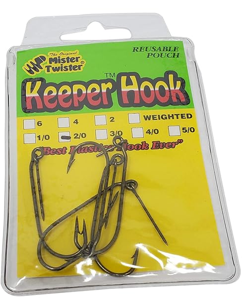 Mister Twister Buy Mister Twister Keeper Hook 2.0 Bronze (KH5-2/0) - Durable Fishing Hooks for Anglers