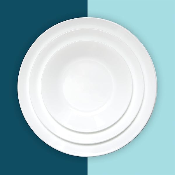 Corelle Corelle Vitrelle Livingware Bread and Butter Plate - 6.75-Inch Chip Resistant White Glass Plate - View 5 of 5