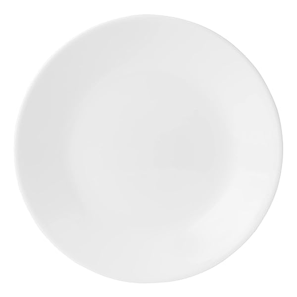 Corelle Corelle Vitrelle Livingware Bread and Butter Plate - 6.75-Inch Chip Resistant White Glass Plate