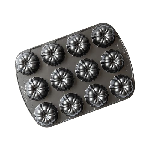 Nordic Ware Nordic Ware Brownie Bundt Pan - 3.75 Cup Capacity in Graphite for Perfect Desserts