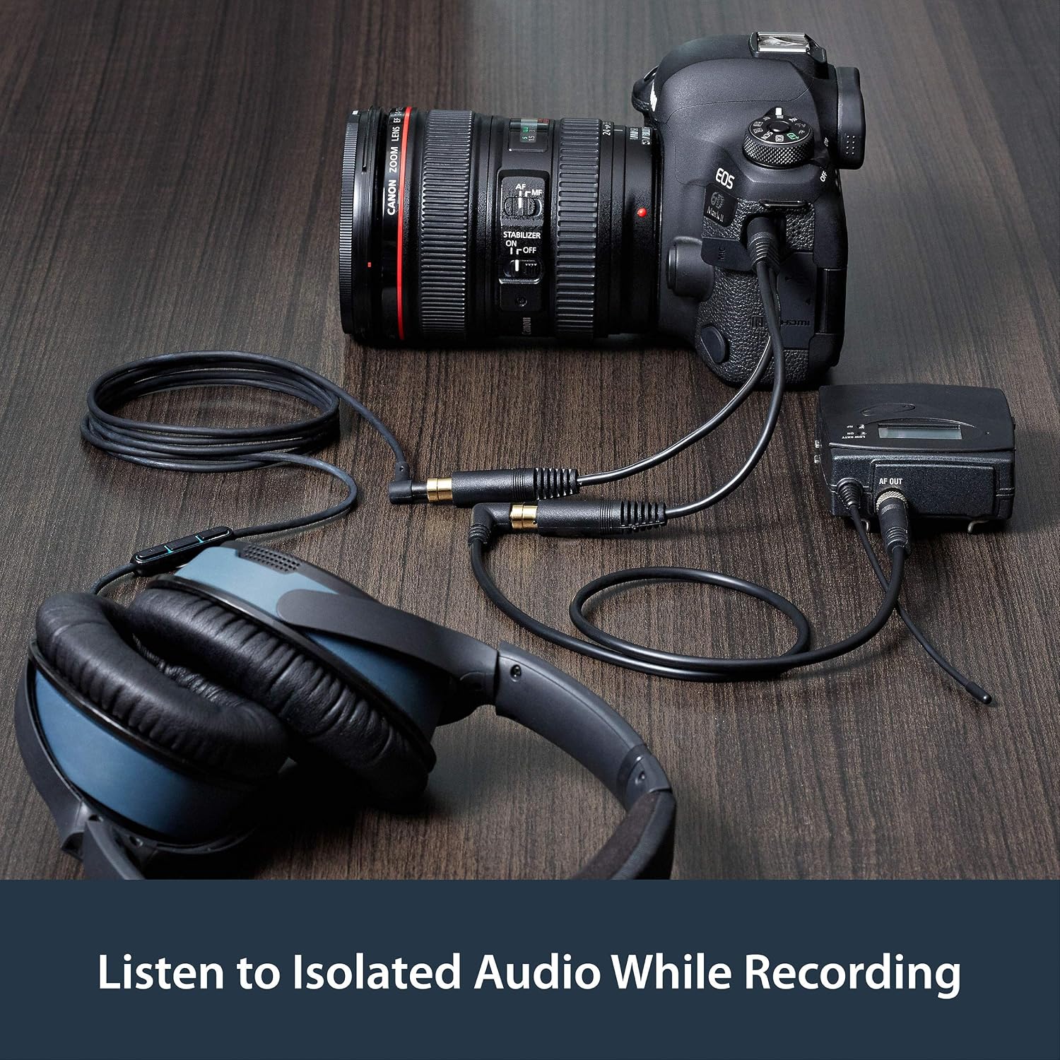 StarTech.com StarTech 6 inch 3.5mm Audio Splitter Cable Stereo Gold Terminals Male to 2x Female Headphone Splitter Black - View 4 of 5