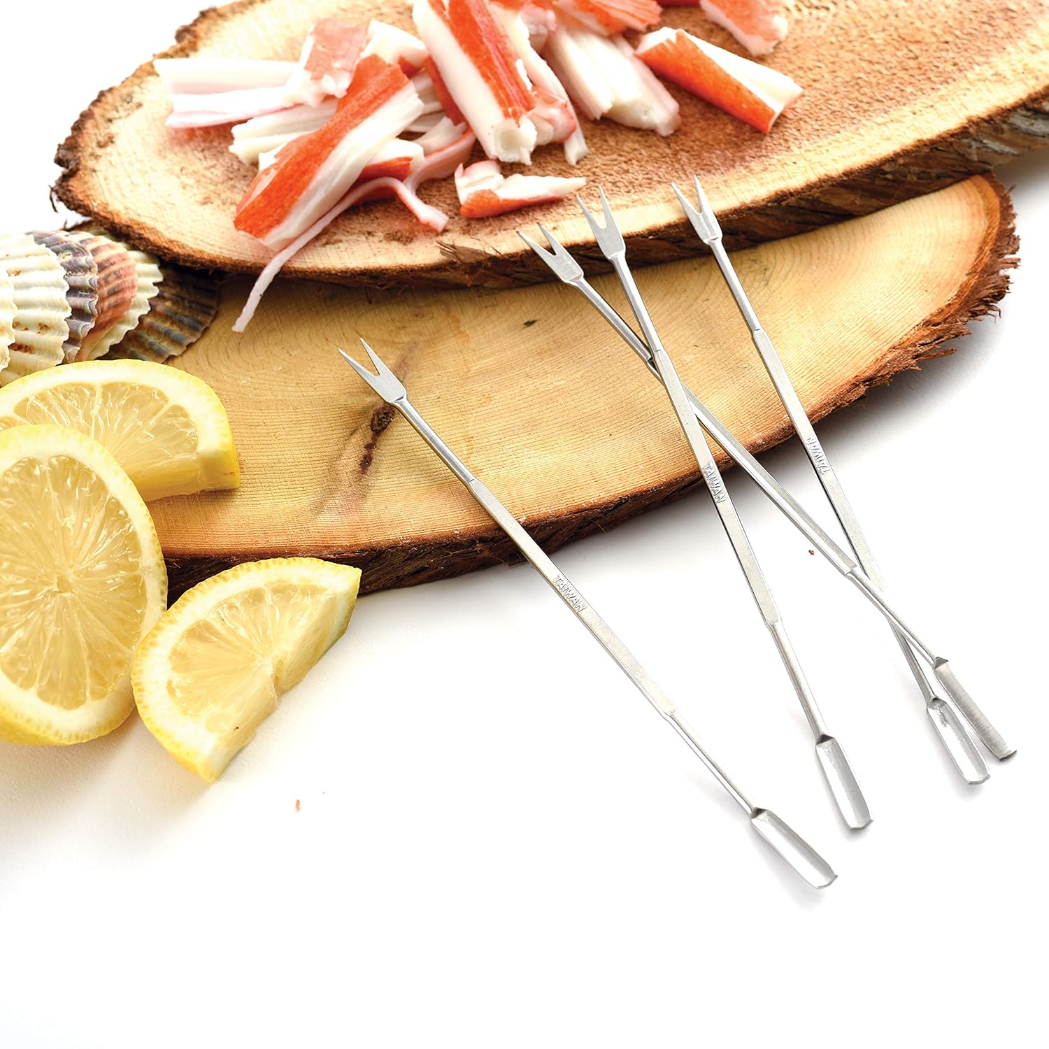 Norpro Norpro Stainless Steel Seafood Forks 6.75 Inch Set of 4 for Easy Shellfish Eating - View 5 of 9