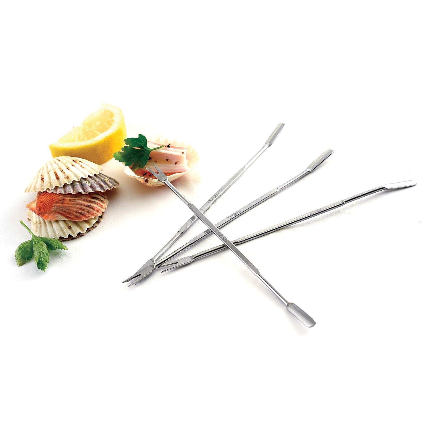 Norpro Norpro Stainless Steel Seafood Forks 6.75 Inch Set of 4 for Easy Shellfish Eating - View 7 of 9