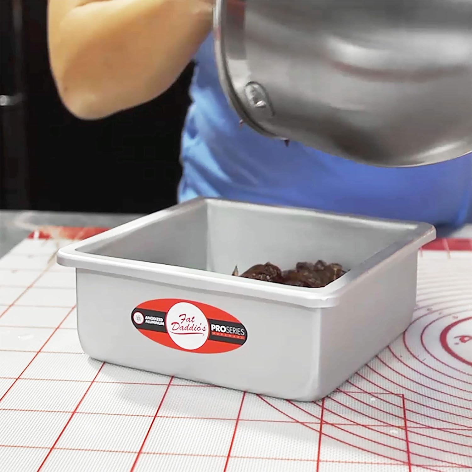 Fat Daddio's Fat Daddio's 10x2 Inch Anodized Aluminum Square Cake Pan for Perfect Baking - View 3 of 9