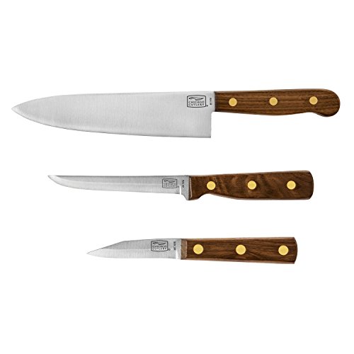 Chicago Cutlery Chicago Cutlery Walnut Tradition 3-Piece Prep Knife Set - Perfect Gift for Chefs & Home Cooks