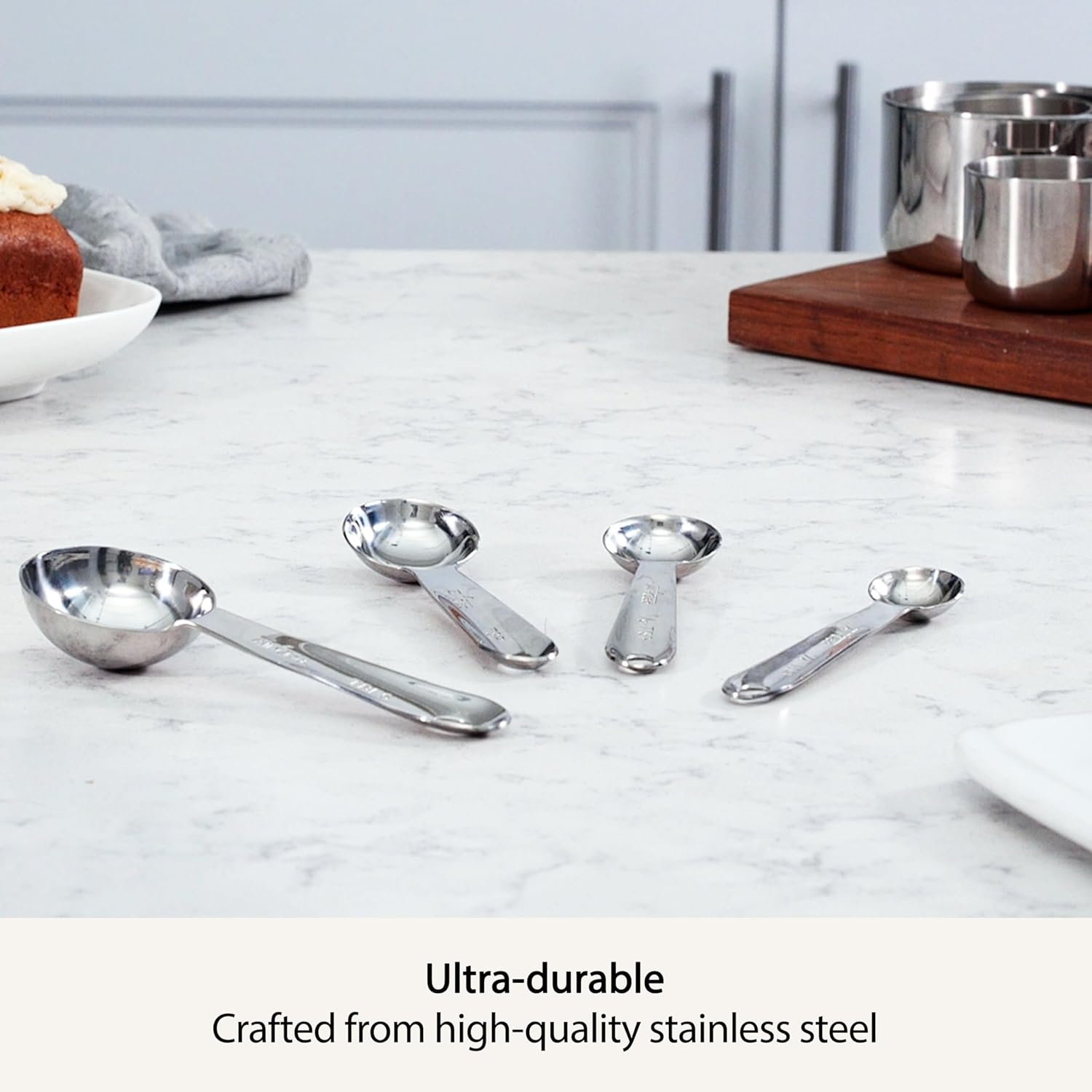 All-Clad All Clad Specialty Stainless Steel Measuring Spoons Kitchen Tools for Accurate Cooking and Baking - View 2 of 6