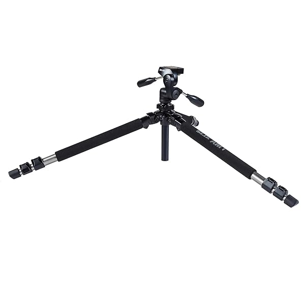 SLIK SLIK Pro 700 DX Tripod with 700DX 3-Way, Pan-and-Tilt Head - Titanium - View 6 of 11