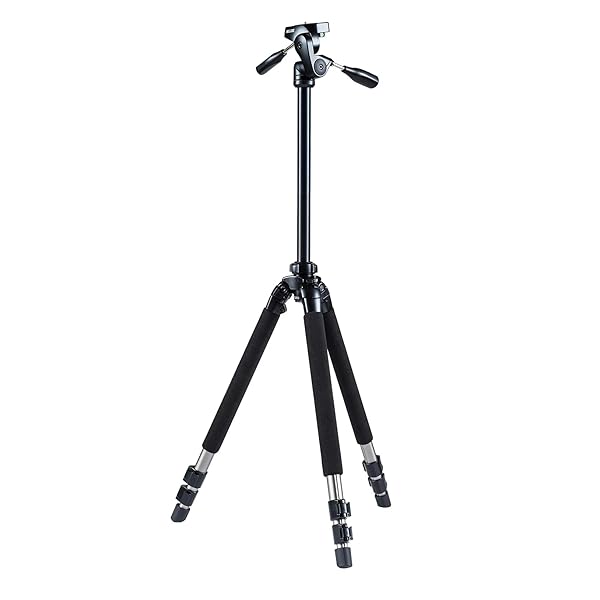 SLIK SLIK Pro 700 DX Tripod with 700DX 3-Way, Pan-and-Tilt Head - Titanium - View 8 of 11