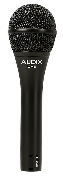 AUDIX Audix OM5 Hypercardioid Handheld Microphone for Stage Singers - Dynamic Vocal Performance in Black