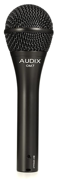 AUDIX Audix OM7 Hypercardioid Handheld Microphone for Stage Singers - Dynamic Vocal Performance in Black