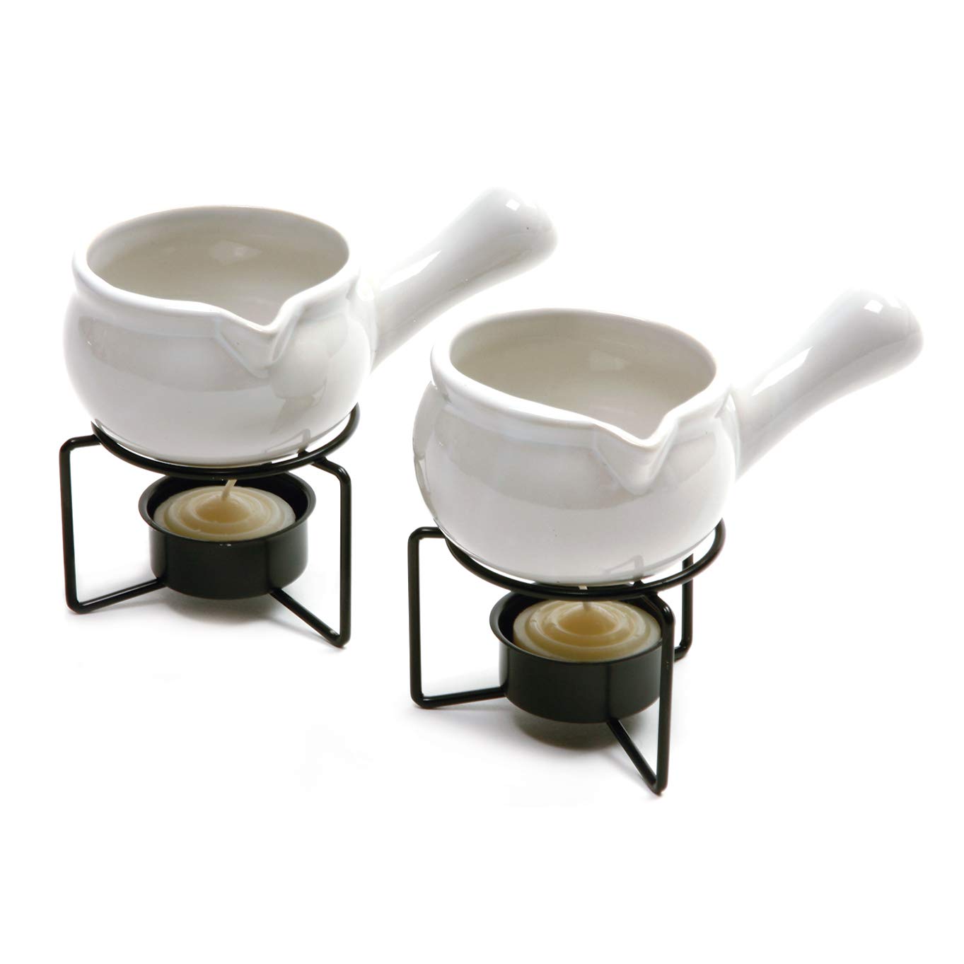 Norpro Norpro Ceramic Butter Warmers Set of 2 - 1/3 Cup White | Perfect for Melting Butter