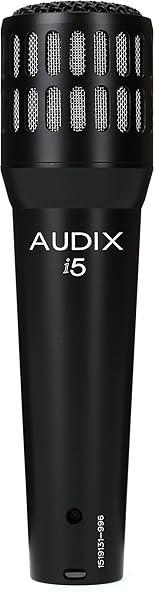 AUDIX Audix i5 Dynamic Microphone: Best Snare & Guitar Amp Mic for Pro Sound - Black