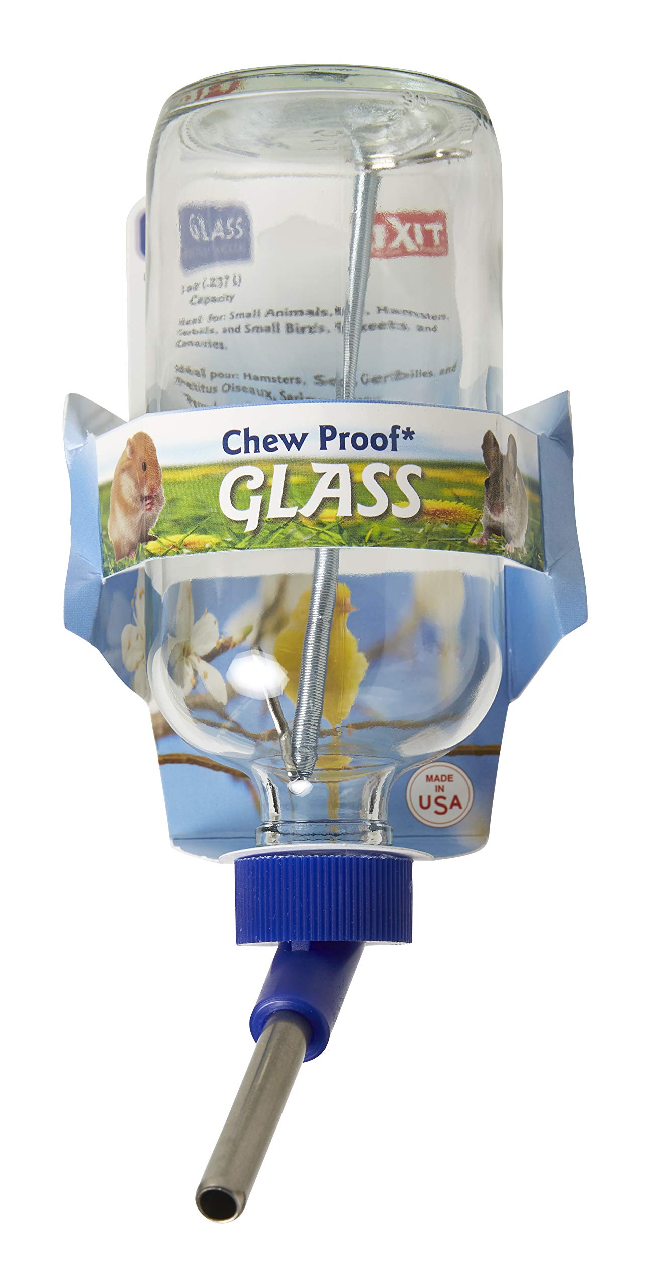 Lixit Buy Lixit 8oz Glass Water Bottles for Rabbits, Ferrets, Guinea Pigs & Small Pets - Durable & Leak-Proof!