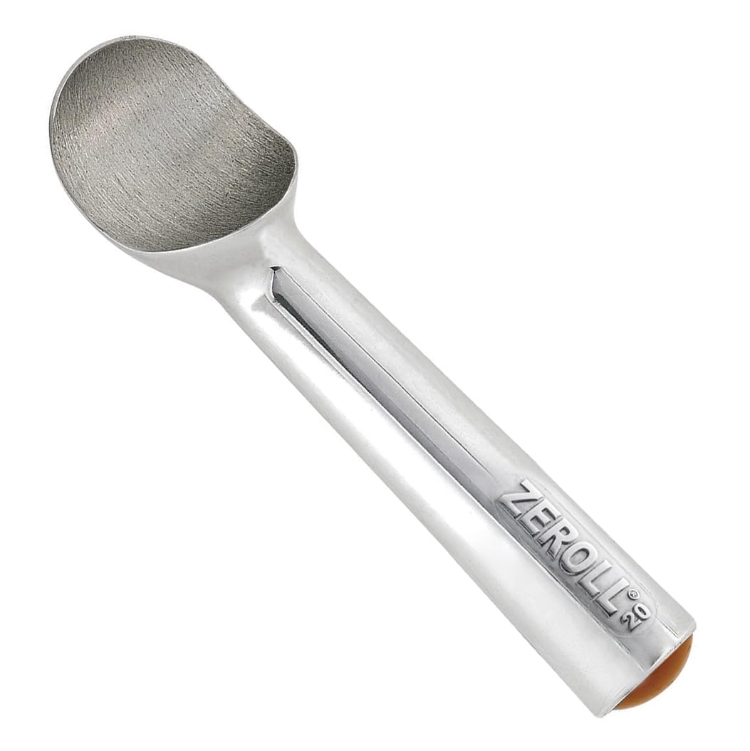 Zeroll Zeroll Size 20 Silver Ice Cream Scoop: Easy Release, Liquid-Filled Handle, 40 Scoops, Durable Aluminum Design