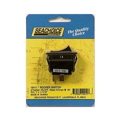 SEACHOICE LAND AND SEA INC 12411 ROCKER SWITCH High Quality Durable Control Switch for Boats and Marine Applications