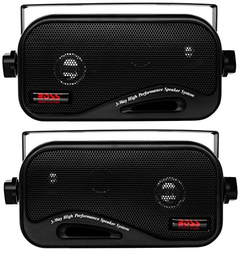 Shop BOSS Audio AVA6200 3-Inch Stereo Speakers - 200W, 3-Way, Indoor/Outdoor/Marine, Sold in Pairs