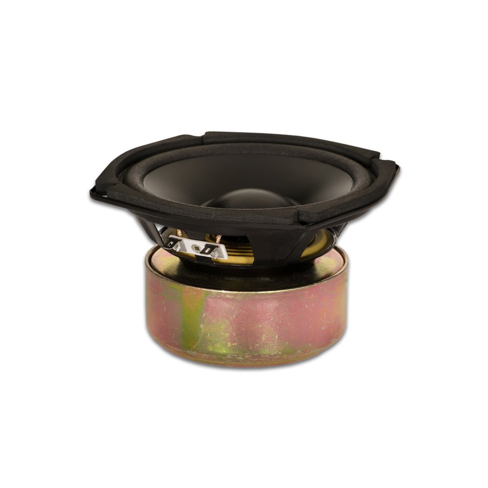 "Goldwood GW-205/4S 5.25" Shielded Woofer - 130W 4 Ohm Replacement Speaker in Black"
