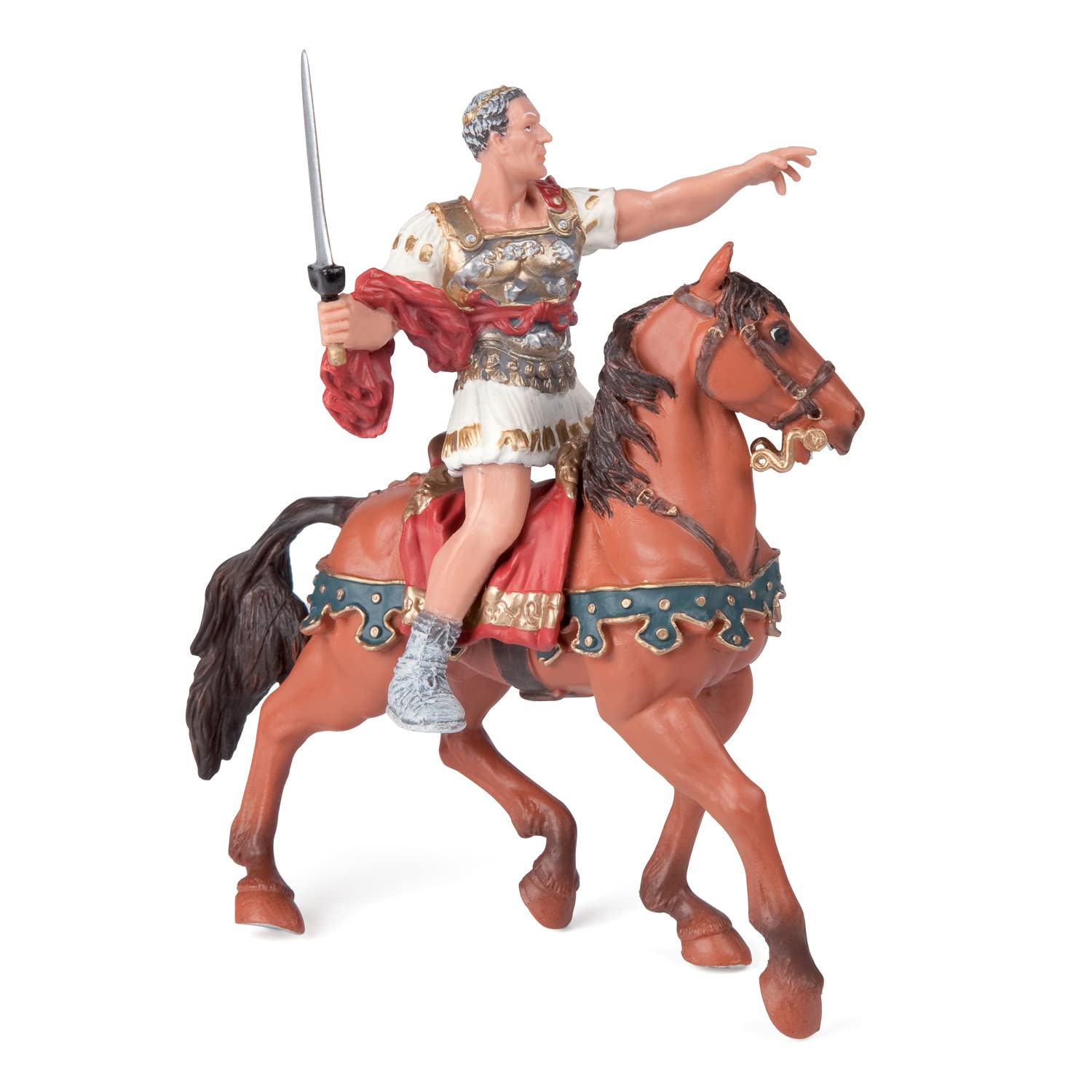 Papo Papo Hand Painted Figurine Caesars Horse 39805 Collectible for Children Suitable for Boys and Girls Ages 3 and Up - View 4 of 6