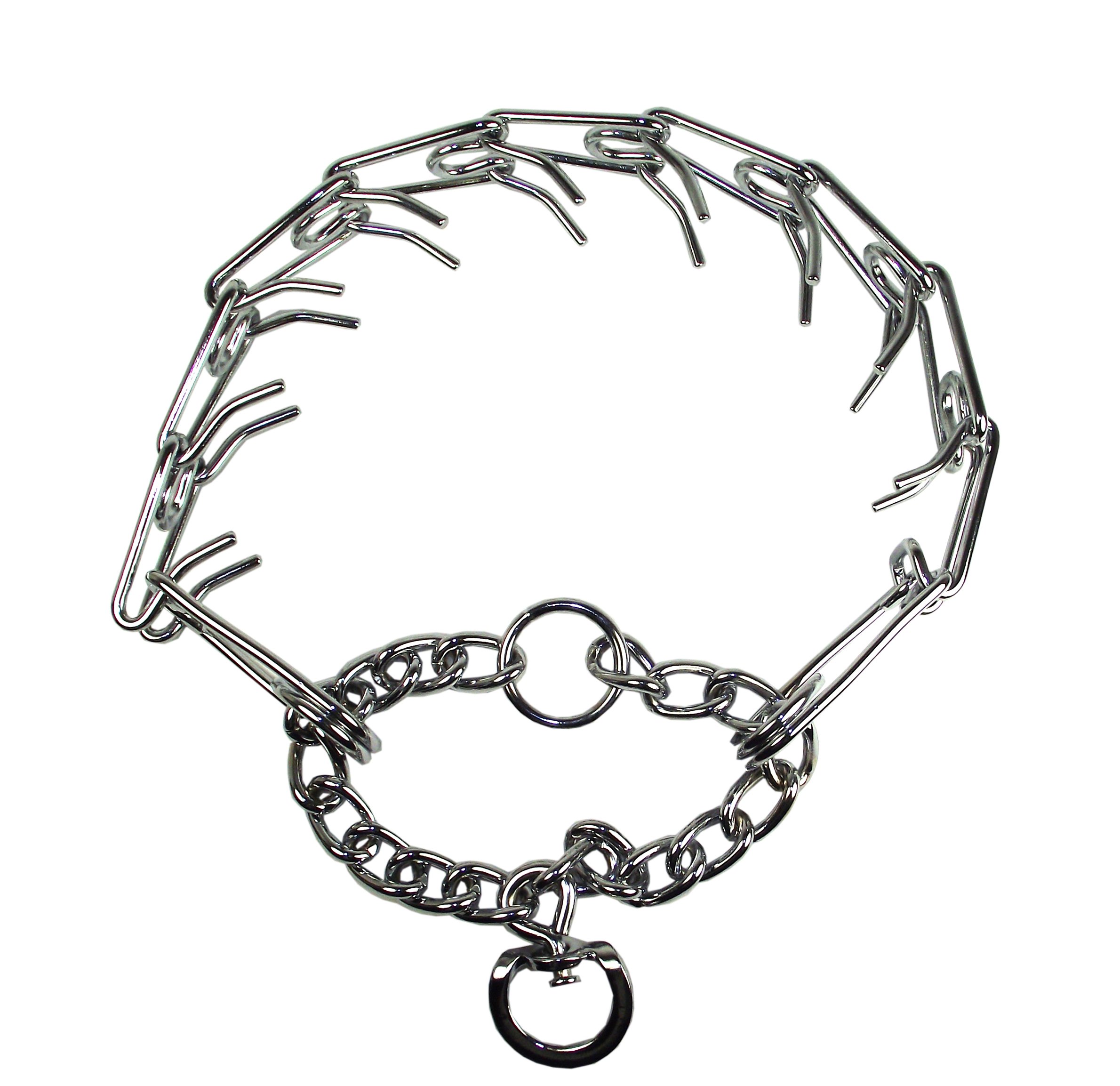 Hamilton Shop Hamilton Chrome Prong Training Dog Collar 3.8mm - Effective Training Tool for Dogs