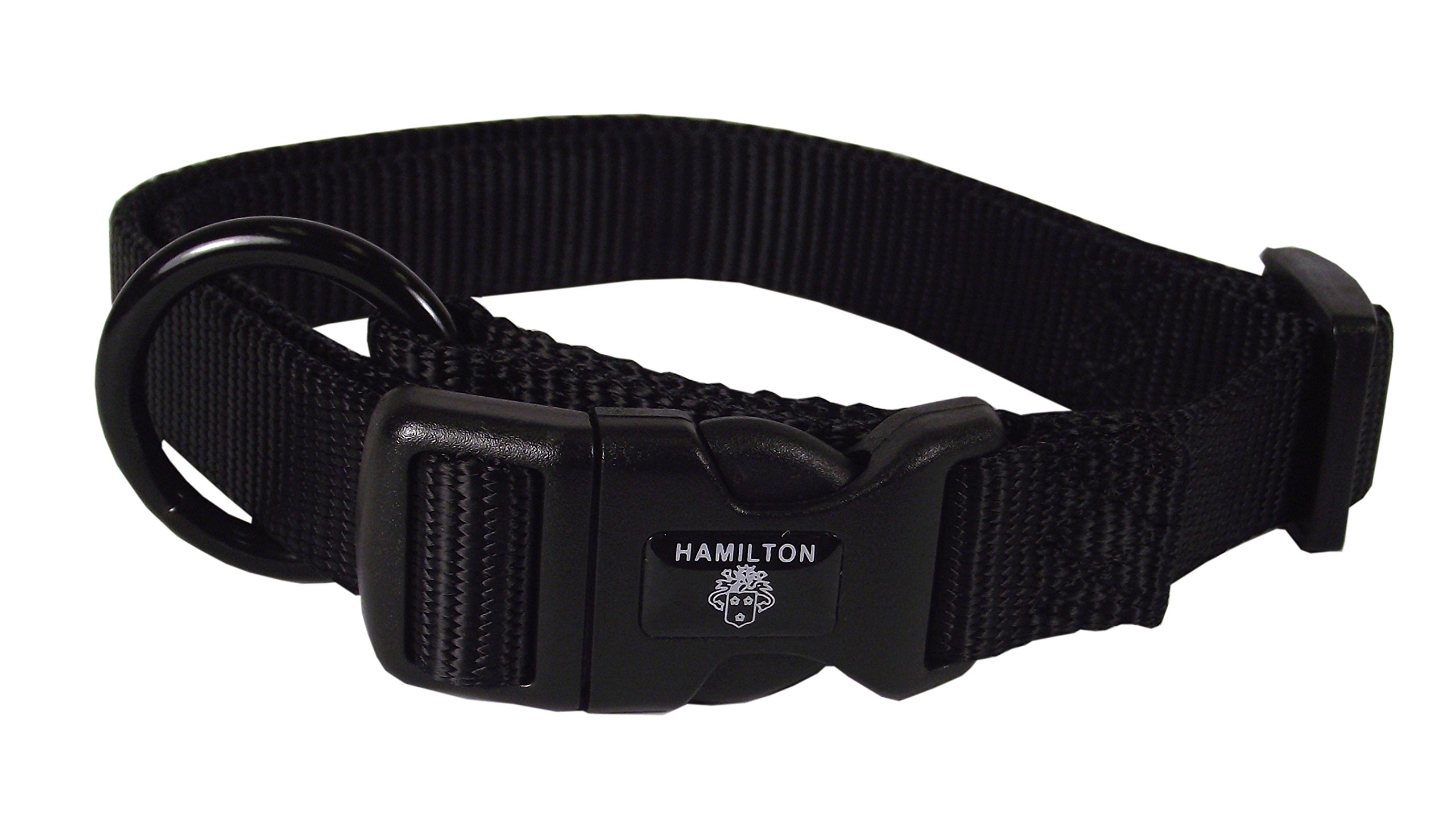 "Shop Hamilton Adjustable Nylon Dog Collar - Black, 1" x 18-26" for Comfort & Style"