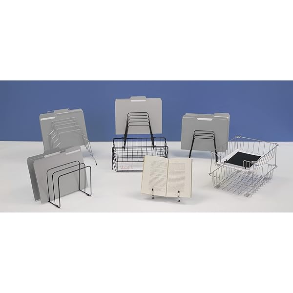 Fellowes Fellowes Wire Step File Organizer 8 Tier Black (72614) - Maximize Desk Space & Organize Files Efficiently - View 5 of 5